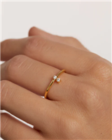 Anneau PDPaola Femme THE NEW ESSENTIALS in Argent Zirconia AN01-885-10 - AN01-885-12